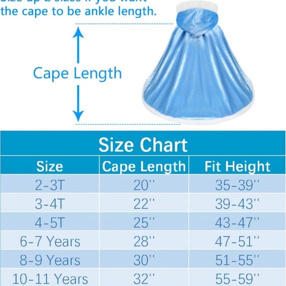 Halloween Special: Winter Princess Elsa Snow Queen Cape - Picture 3 of 3